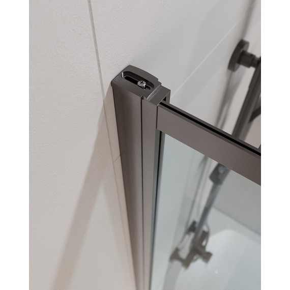 Шторка для ванны Cezares Slider VF-11 90 см, оружейная сталь/прозрачное - фото, картинка 4 Шторка для ванны Cezares Slider VF-11 90 см, оружейная сталь/прозрачное - фото 4