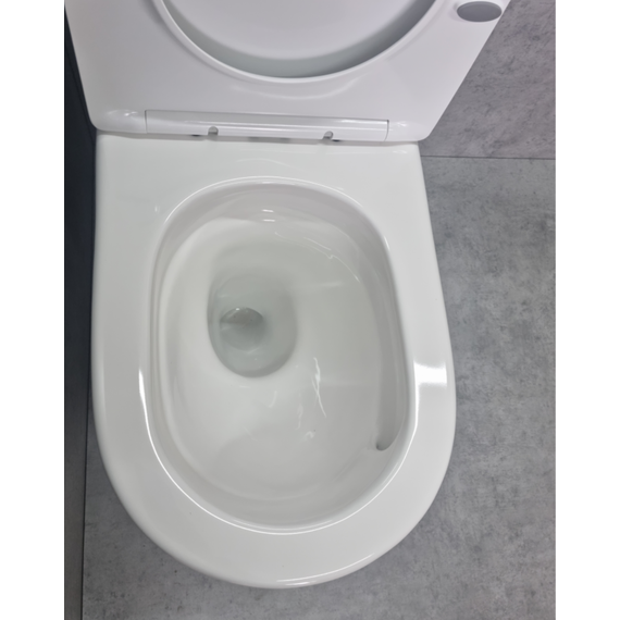 Унитаз-компакт CeramaLux TR2176-1 с крышкой микролифт (система смыва торнадо), Цвет производителя: белый - фото 4