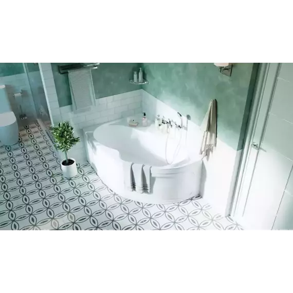 Ванна акриловая 1Marka Aura 160x105 см L, Размер - мм: 1600х1050 - фото 6