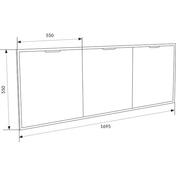 Панель фронтальная для ванны 1Marka Grunge Loft 170 см - фото 4
