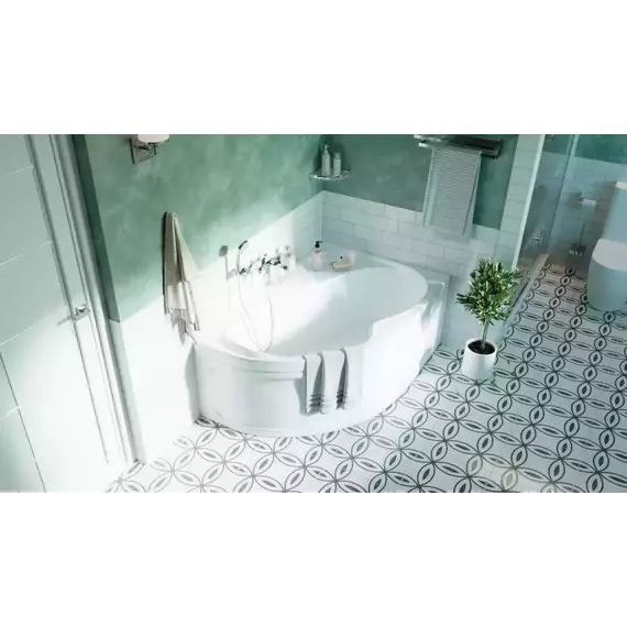 Ванна акриловая 1Marka Aura 160x105 см R, Размер - мм: 1600х1050 - фото 5