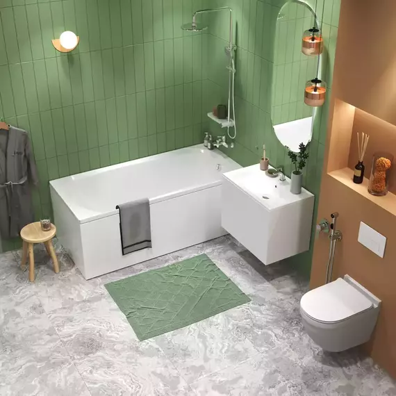 Ванна акриловая 1Marka Elegance 165x70 см, Размер - мм: 1650х700 - фото 6