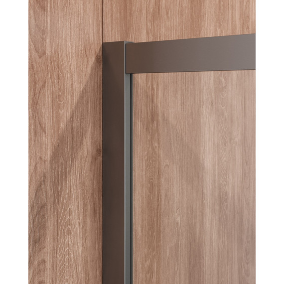 Душевое ограждение Cezares 90х90 см MOLVENO-A-2-90-C-GM-IV, оружейная сталь/прозрачное - фото 6