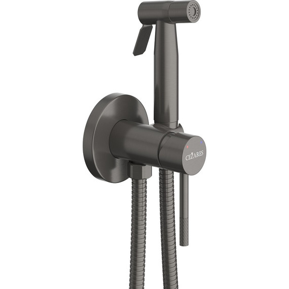 Набор для гигиенического душа Cezares RELAX-DIF-GM (со скрытой частью), оружейная сталь, Цвет производителя: оружейная сталь - фото, картинка 2 Набор для гигиенического душа Cezares RELAX-DIF-GM (со скрытой частью), оружейная сталь, Цвет производителя: оружейная сталь - фото 2