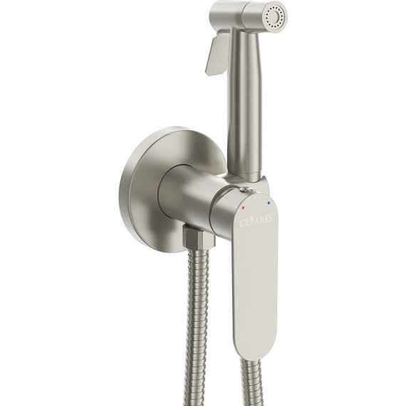 Набор для гигиенического душа Cezares STYLUS-DIF-IN (со скрытой частью) сатин, Цвет производителя: сатин - фото, картинка 2 Набор для гигиенического душа Cezares STYLUS-DIF-IN (со скрытой частью) сатин, Цвет производителя: сатин - фото 2