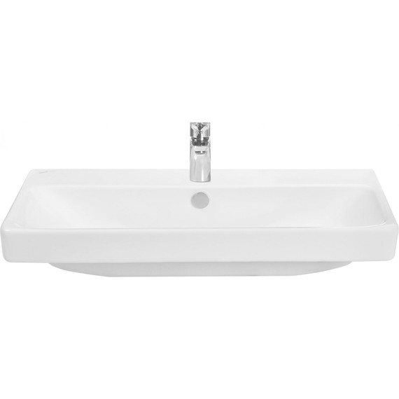 Тумба подвесная с раковиной Акватон Сканди 80 см 1A283001SDZ90, белый/дуб рустикальный - фото 11