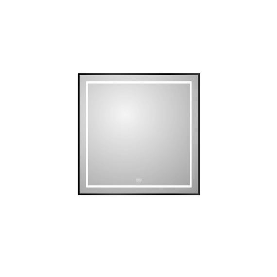 Зеркало BelBagno 80x80 см SPC-KRAFT-800-800-LED-TCH-WARM-NERO - фото 