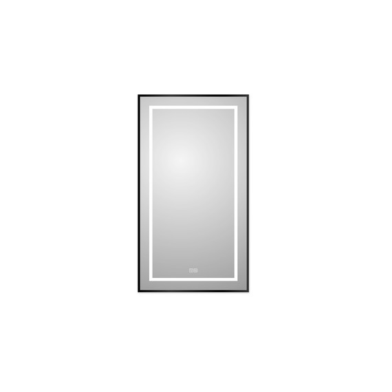 Зеркало BelBagno 50x90 см SPC-KRAFT-500-900-LED-TCH-WARM-NERO - фото 