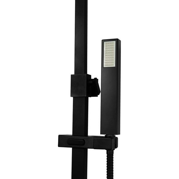 Душевая стойка BelBagno Luce LUC-VSCM-NERO, черный матовый, Цвет производителя: чёрный матовый - фото, картинка 5 Душевая стойка BelBagno Luce LUC-VSCM-NERO, черный матовый, Цвет производителя: чёрный матовый - фото 5