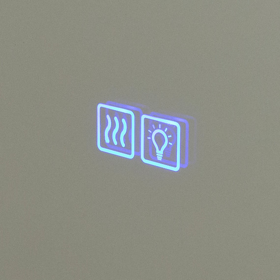 Зеркало Cezares 100 см CZR-SPC-INT-1000-900-LED-TCH-WARM-TIT, титан - фото 6