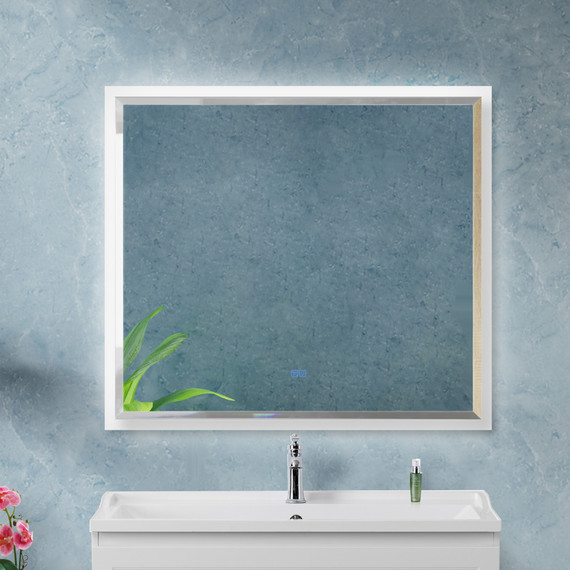 Зеркало Cezares 00 см CZR-SPC-INT-1000-900-LED-TCH-WARM-BL, Bianco Lucido - фото 7