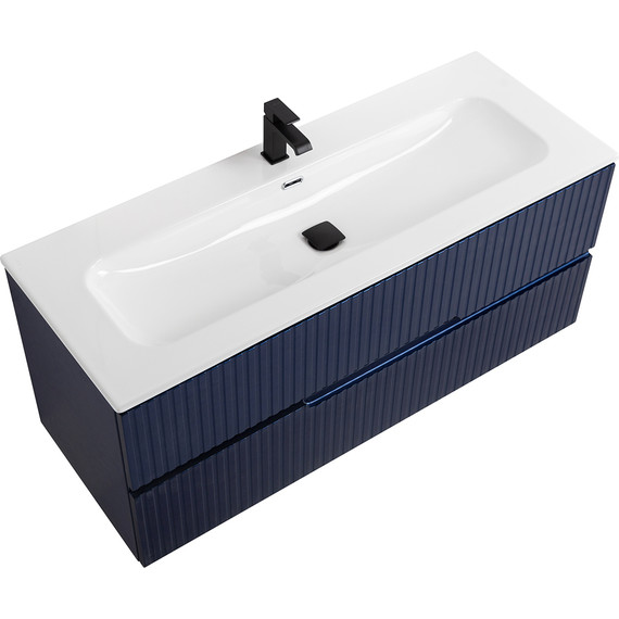 Тумба подвесная с раковиной Cezares DUET-N-1200-2C-SO-SPF-P 120 см (раковина CZR-8073-120) sapfiro - фото 7