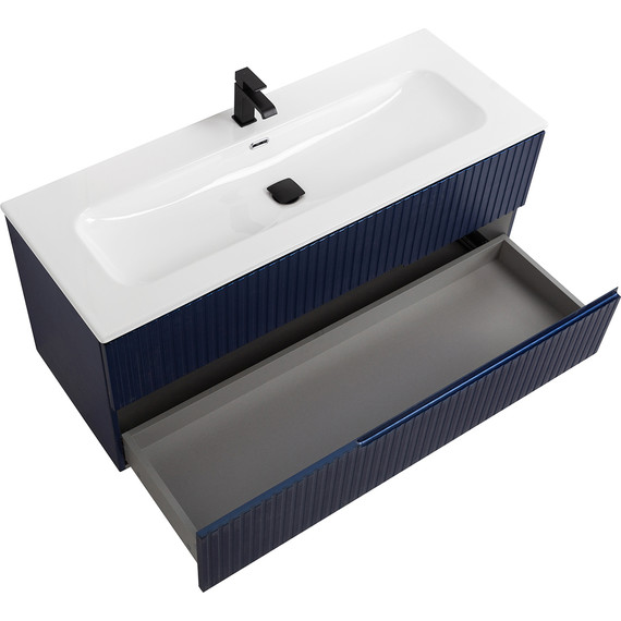 Тумба подвесная с раковиной Cezares DUET-N-1200-2C-SO-SPF-P 120 см (раковина CZR-8073-120) sapfiro - фото 3