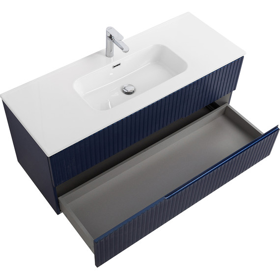 Тумба подвесная с раковиной Cezares DUET-N-1200-2C-SO-SPF-P 120 см (раковина CZR-8095-120) sapfiro - фото 3