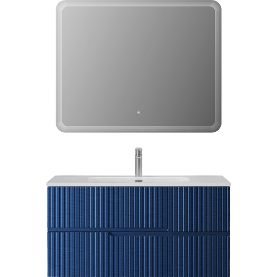 Тумба подвесная с раковиной Cezares DUET-N-1000-2C-SO-SPF-P 100 см (раковина CZR-8095-100) sapfiro - фото 9