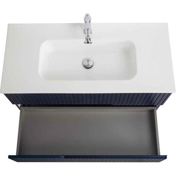 Тумба подвесная с раковиной Cezares DUET-N-1000-2C-SO-SPF-P 100 см (раковина CZR-8095-100) sapfiro - фото 6