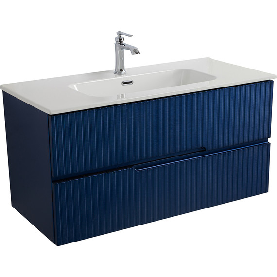 Тумба подвесная с раковиной Cezares DUET-N-1000-2C-SO-SPF-P 100 см (раковина CZR-8095-100) sapfiro - фото 2