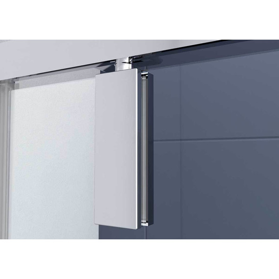 Душевое ограждение Vincea Penta 100x100 см VSP-3P100CLGM, вороненая сталь/прозрачное - фото 4