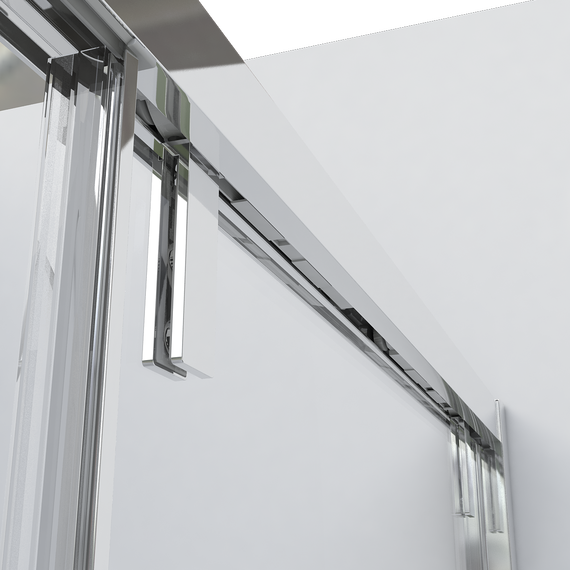 Душевое ограждение Vincea Lugano 130x100 см VSR-1L1013CLGM-1 (стекло 8 мм), вороненая сталь/прозрачное - фото 2