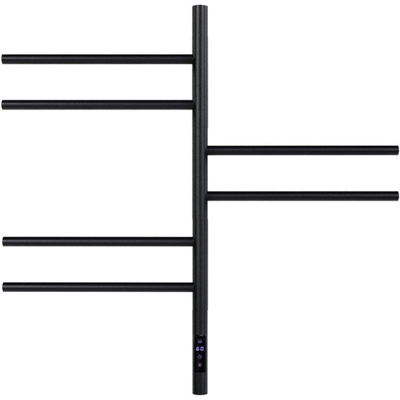 Полотенцесушитель электрический Vincea П6 430x800 мм, чёрный (возможность скрытого подключения) VTD-1S2CBE - фото 2