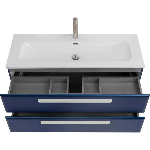 Тумба подвесная с раковиной Cezares ECO-CER-N-1200-2C-SO-SPF-P 120 см (раковина CZR-8073-120) sapfiro - фото 4