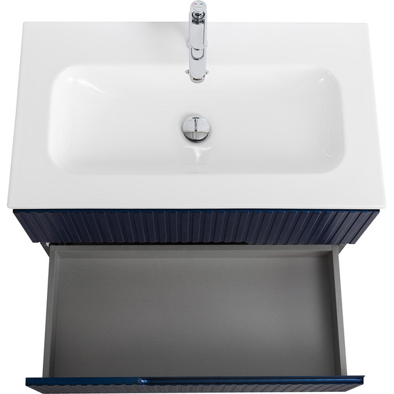 Тумба подвесная с раковиной Cezares DUET-N-800-2C-SO-SPF-P 80 см (раковина CZR-8073-80) sapfiro - фото 6