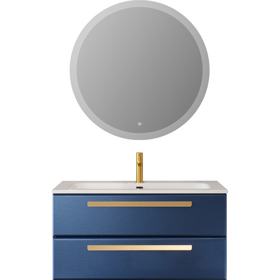 Тумба подвесная с раковиной Cezares ECO-CER-N-1000-2C-SO-SPF-P 100 см (раковина CZR-8073-100) sapfiro - фото 15