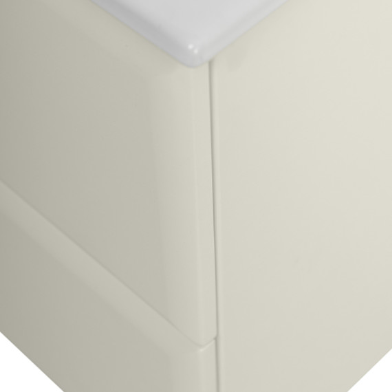 Тумба подвесная с раковиной Cezares ECO-CER-N-1200-2C-SO-AS-P 120 см (раковина CZR-8095-120) альпака брашированная - фото 7