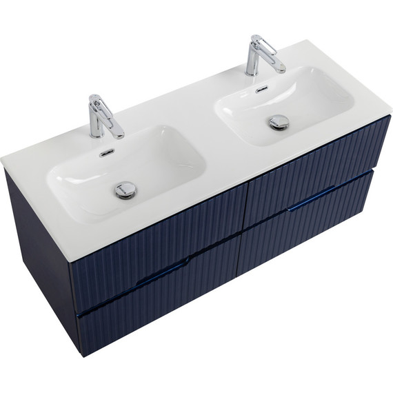 Тумба подвесная с раковиной Cezares DUET-N-1200-4C-SO-2-SPF-P 120 см (раковина CZR-8073-120-2) sapfiro - фото 6