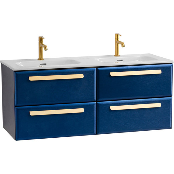 Тумба подвесная с раковиной Cezares ECO-CER-N-1200-4C-SO-2-SPF-P 120 см (раковина CZR-8073-120-2) sapfiro - фото 2