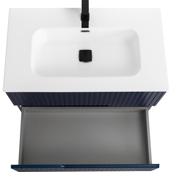 Тумба подвесная с раковиной Cezares DUET-N-800-2C-SO-SPF-P 80 см (раковина CZR-8095-80) sapfiro - фото 6