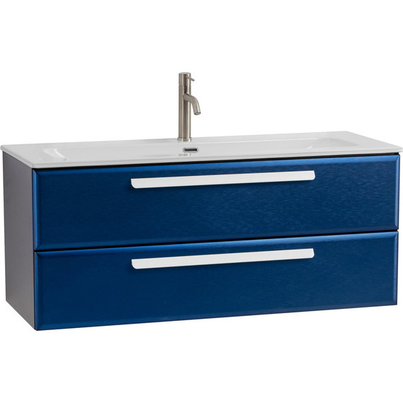 Тумба подвесная с раковиной Cezares ECO-CER-N-1200-2C-SO-SPF-P 120 см (раковина CZR-8073-120) sapfiro - фото 2