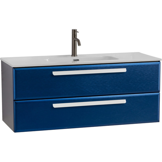 Тумба подвесная с раковиной Cezares ECO-CER-N-1200-2C-SO-SPF-P 120 см (раковина CZR-8095-120) sapfiro - фото 2