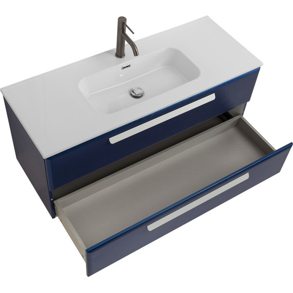 Тумба подвесная с раковиной Cezares ECO-CER-N-1200-2C-SO-SPF-P 120 см (раковина CZR-8095-120) sapfiro - фото 3