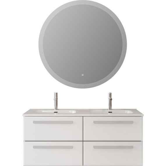 Тумба подвесная с раковиной Cezares ECO-CER-N-1200-4C-SO-2-BL 120 см (раковина CZR-8095-120-2) bianco lucido - фото 9