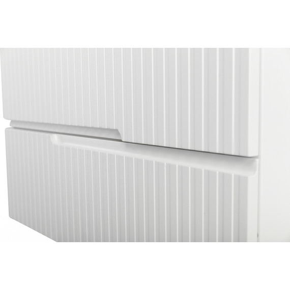 Тумба подвесная с раковиной Cezares DUET-N-800-2C-SO-BL 80 см (раковина CZR-8073-80) bianco lucido - фото 6