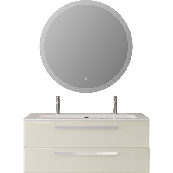 Тумба подвесная с раковиной Cezares ECO-CER-N-1200-2C-SO-AS-P 120 см (раковина CZR-8073-120-1-2) альпака брашированная - фото 14