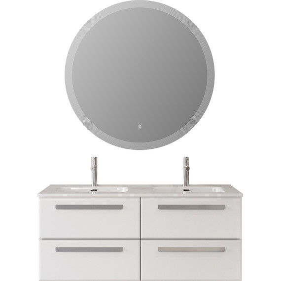 Тумба подвесная с раковиной Cezares ECO-CER-N-1200-4C-SO-2-BL 120 см (раковина CZR-8095-120-2) bianco lucido - фото 8