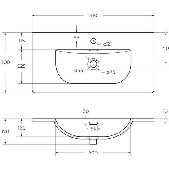 Тумба подвесная с раковиной BelBagno MARINO-CER-MINI-800-2C-SO-BO-P 80 см, bianco opaco - фото 7