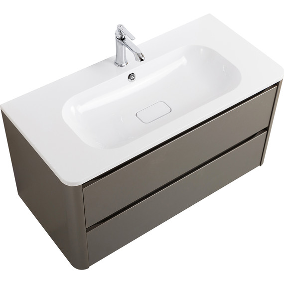 Тумба подвесная с раковиной Cezares RELAX-1000-2C-SO-SAT-P 100 см (раковина CZR-1000/480-LV-MR-NV) сатин - фото 3