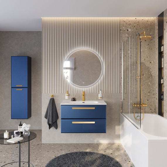 Тумба подвесная с раковиной Cezares ECO-CER-N-800-2C-SO-SPF-P 80 см (раковина CZR-8095-80) sapfiro - фото 11