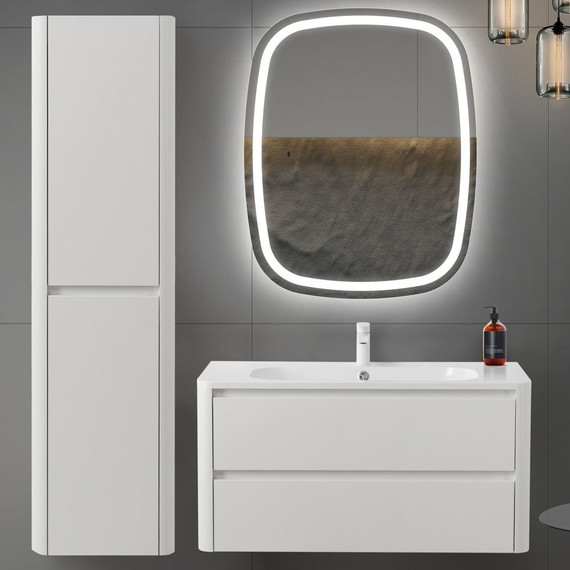 Пенал подвесной Cezares RELAX-1500-2A-SO-BL 40 см, bianco lucido - фото 6