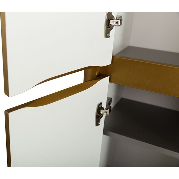 Пенал подвесной Cezares RELAX-1500-2A-SO-BORO-P 40 см, брашированное золото - фото 6