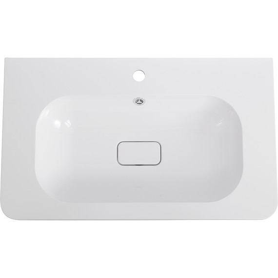 Тумба подвесная с раковиной Cezares RELAX-800-2C-SO-BL 80 см (раковина CZR-800/480-LV-MR-NV) bianco lucido - фото 5