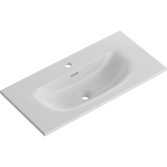 Тумба подвесная с раковиной BelBagno MARINO-CER-MINI-800-2C-SO-BO-P 80 см, bianco opaco - фото 3