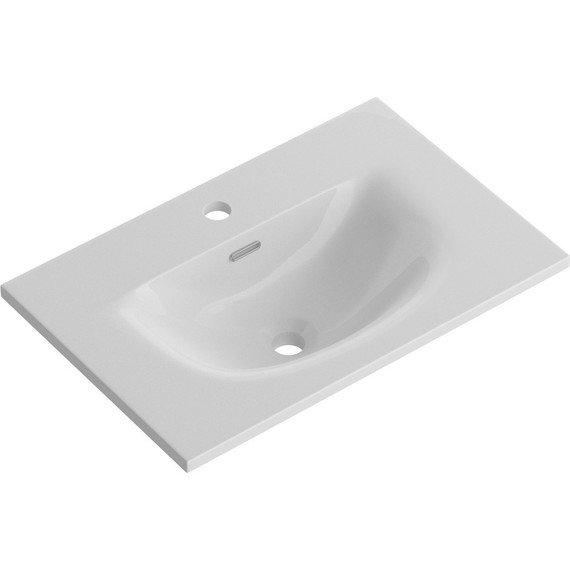 Тумба подвесная с раковиной BelBagno MARINO-CER-MINI-600-2C-SO-BL-P 60 см, bianco lucido - фото 3