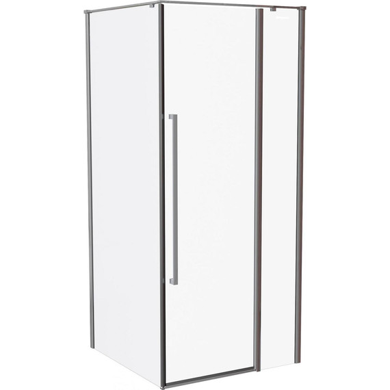 Душевое ограждение Mirsant Next 100х100 см хром/прозрачное - фото 2