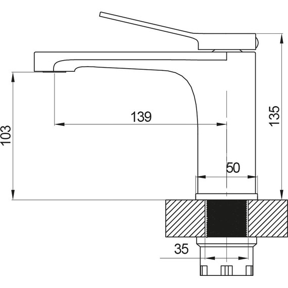 Смеситель для раковины Sole Genova S031C - фото 2