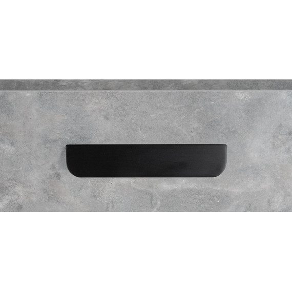 Ручка для мебельной тумбы Cezares Eco 15 см RS156BL.3/96 (1 шт) чёрный матовый - фото 2