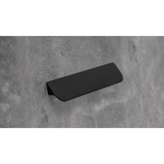 Ручка для мебельной тумбы Cezares Eco 15 см RS156BL.3/96 (1 шт) чёрный матовый - фото 3